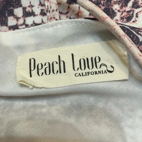 Peach Love 💗 Snakeskin print loose fit mini dress - Picture 4 of 5